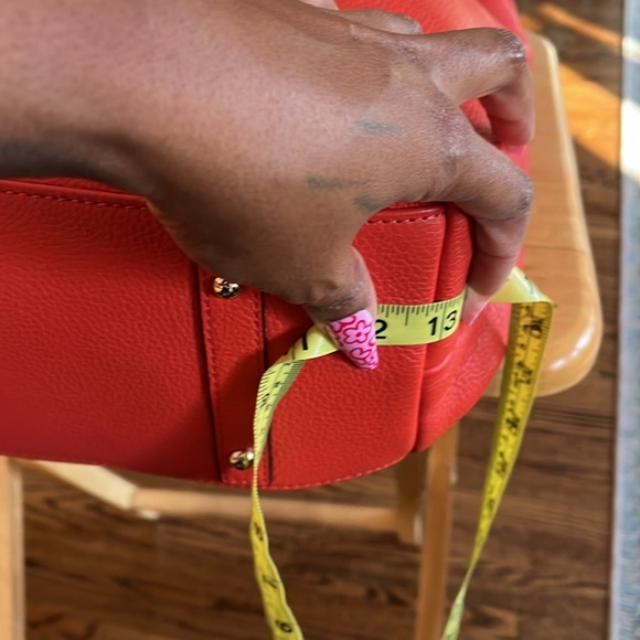 DOONEY AND BOURKE PEBBLE GRAIN ORANGE LOCK LOGO BAG - Picture 5 of 11